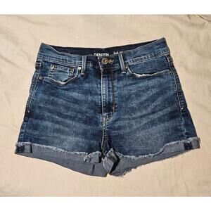 Women's Denizen Levi's High Rise Denim Shorts Size 29 Waist